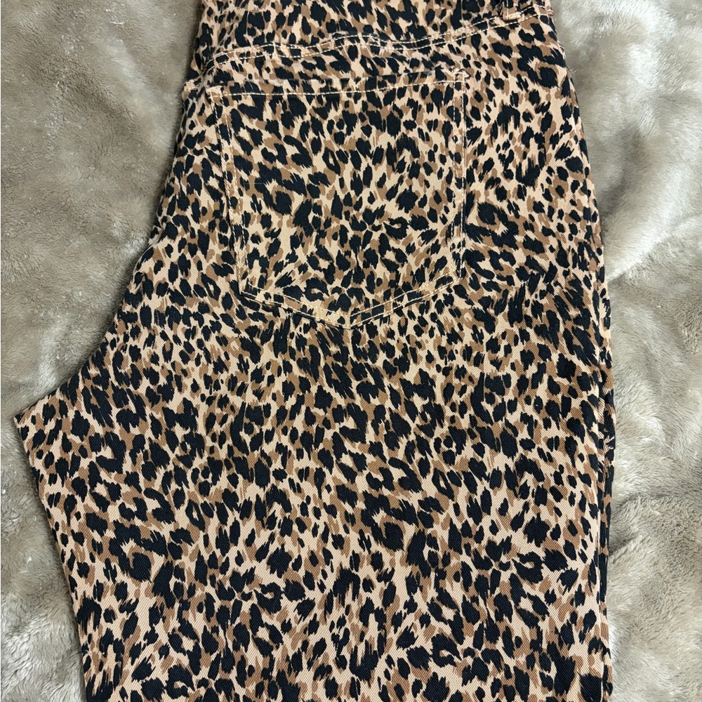 Terra & Sky Animal Print Straight Jeans